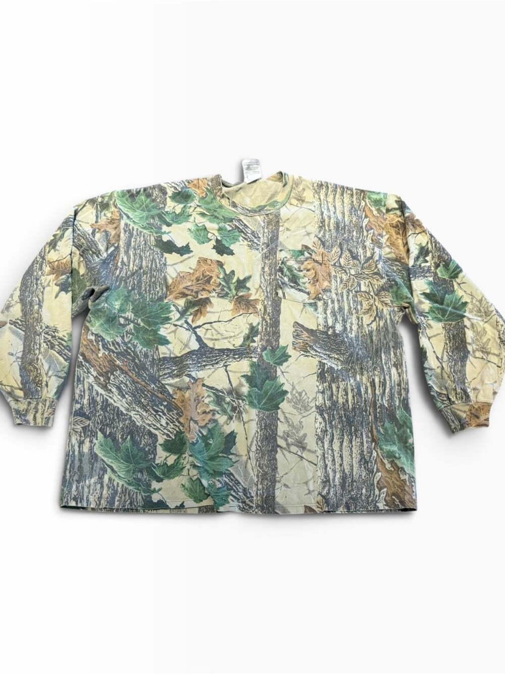 Vintage Jerzees Adult 2XL Long Sleeve T Shirt in RealTree